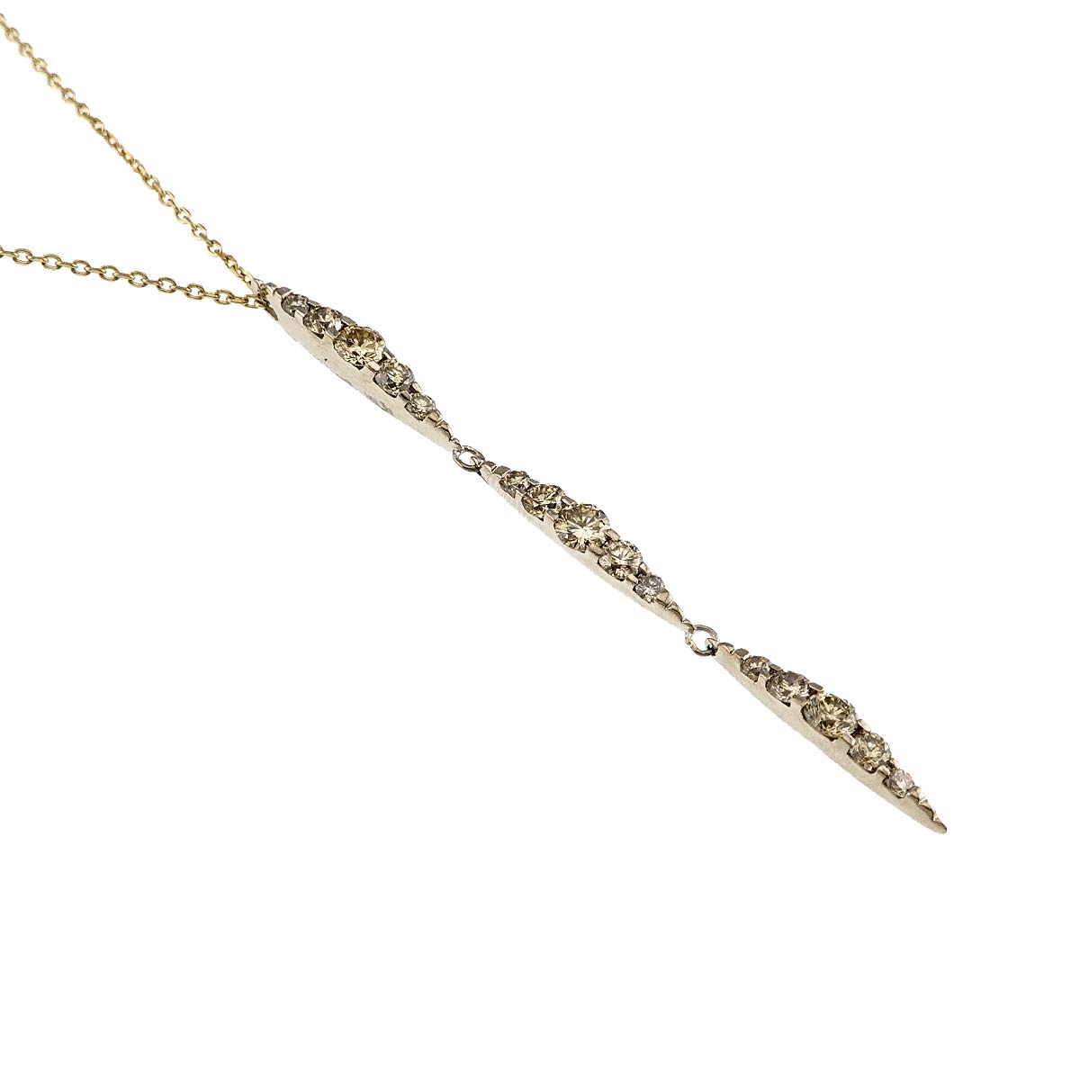 BrownDiamond 1.10ct Necklace 18K Brown Gold 750