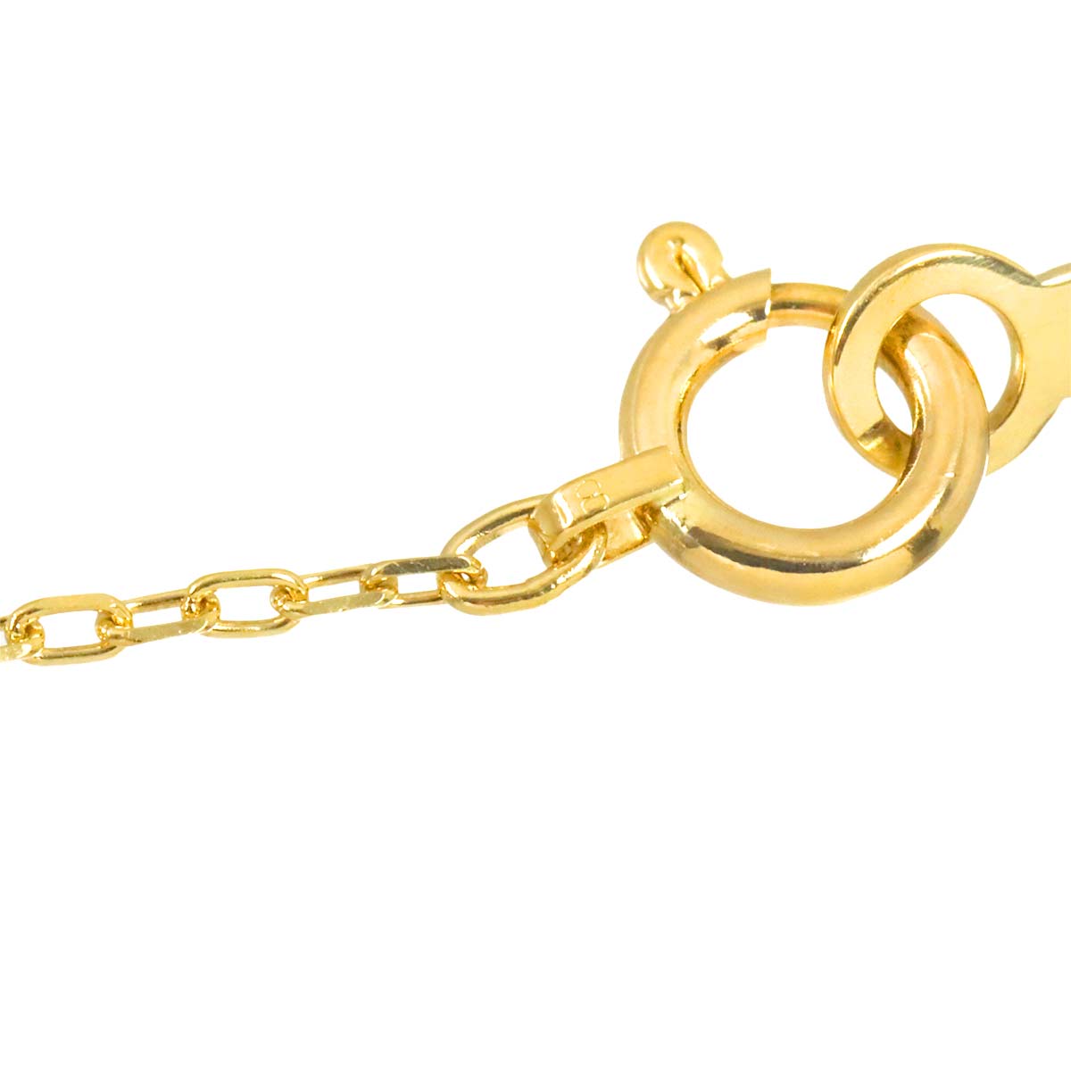 Akoya Pearl 7.3mm Diamond Necklace 18K Yellow Gold 750