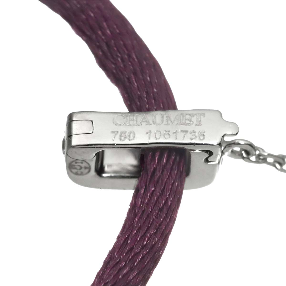 Attrapmore Amethyst Sapphire Diamond Necklace 18K WG 750