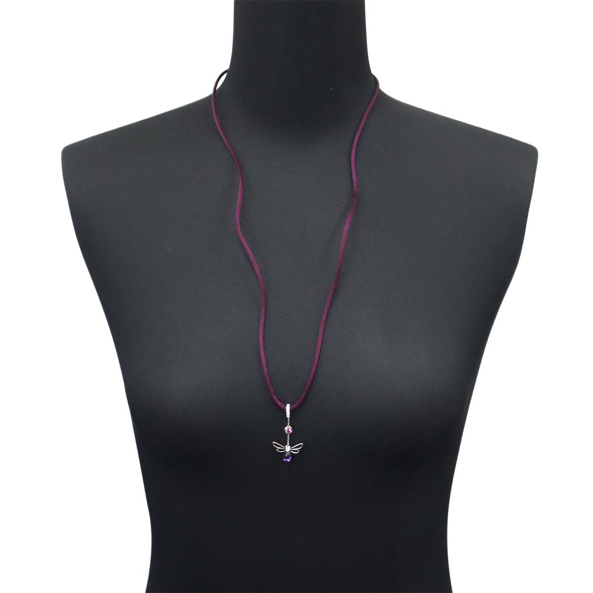 Attrapmore Amethyst Sapphire Diamond Necklace 18K WG 750