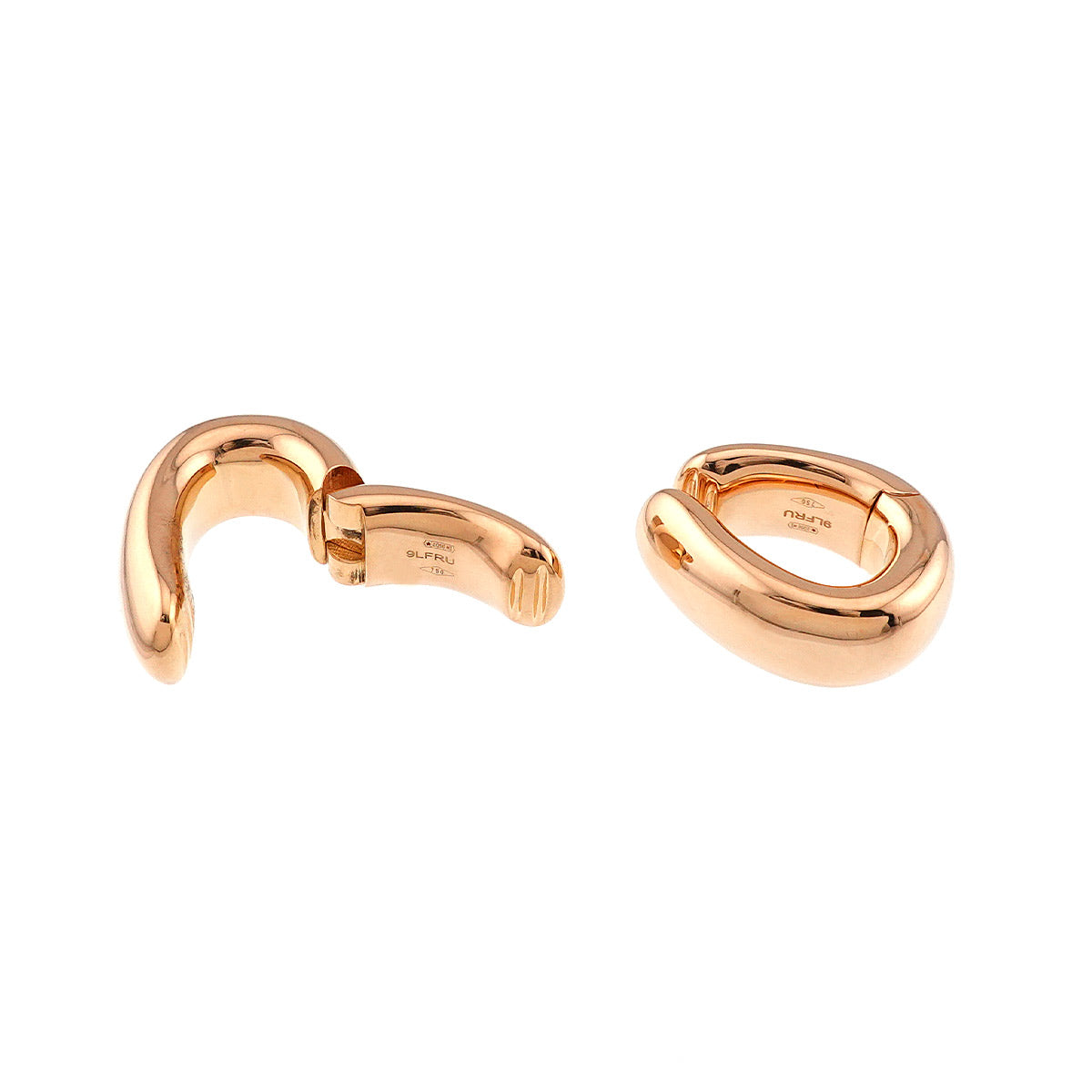 Iconica Earrings Clip-on 18K K18 Pink Gold 750