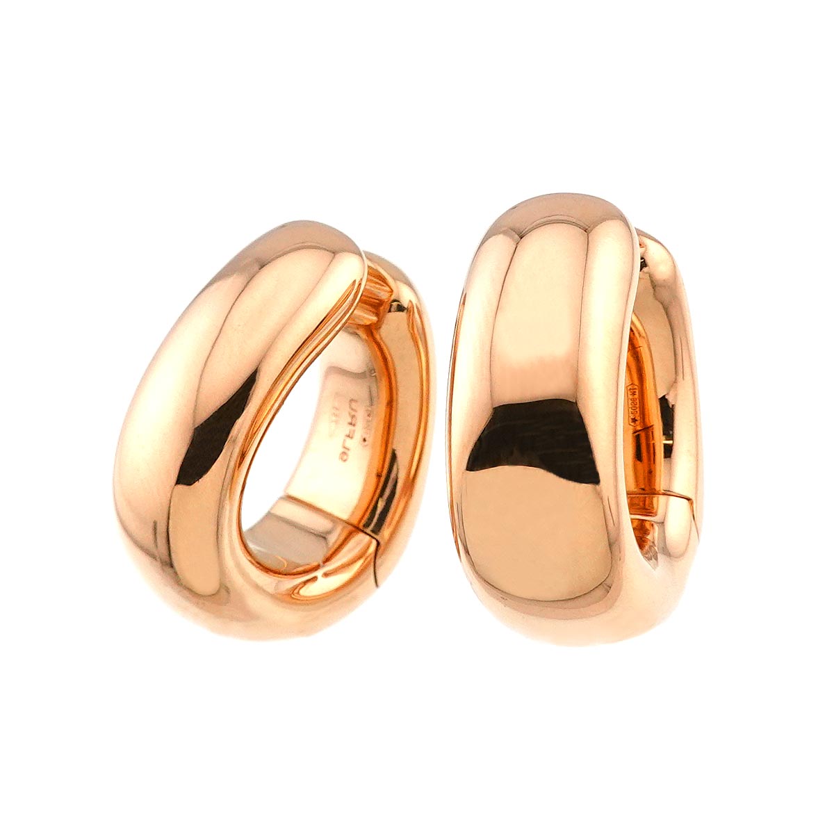 Iconica Earrings Clip-on 18K K18 Pink Gold 750