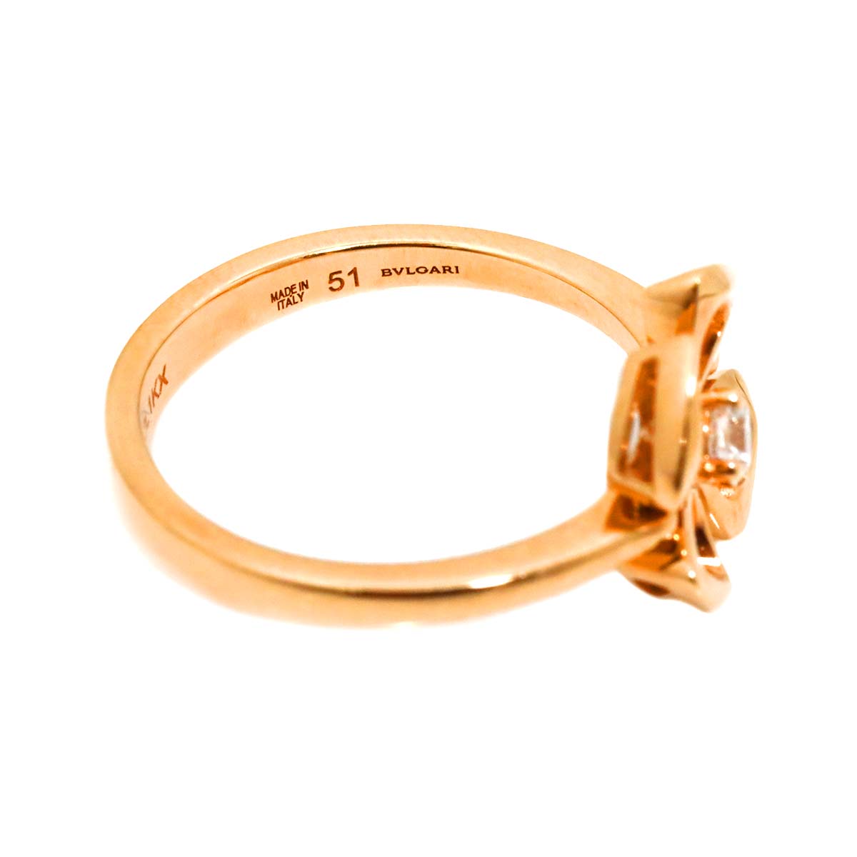 Fiorever Diamond Ring 18K PG 750 size51 5.5-5.75(US)