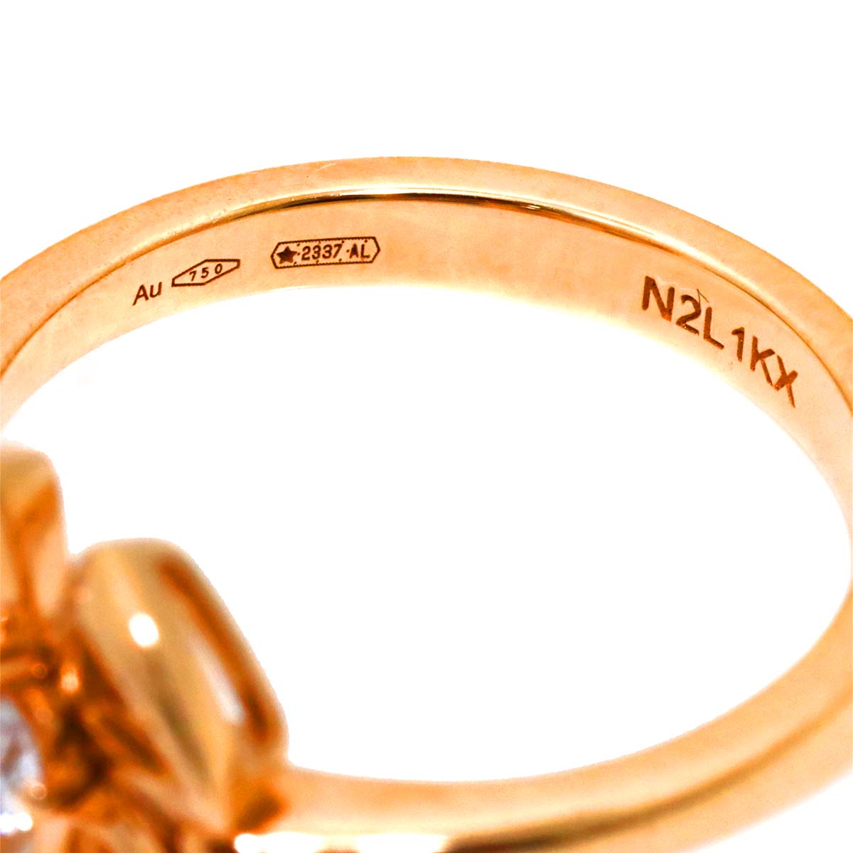 Fiorever Diamond Ring 18K PG 750 size51 5.5-5.75(US)