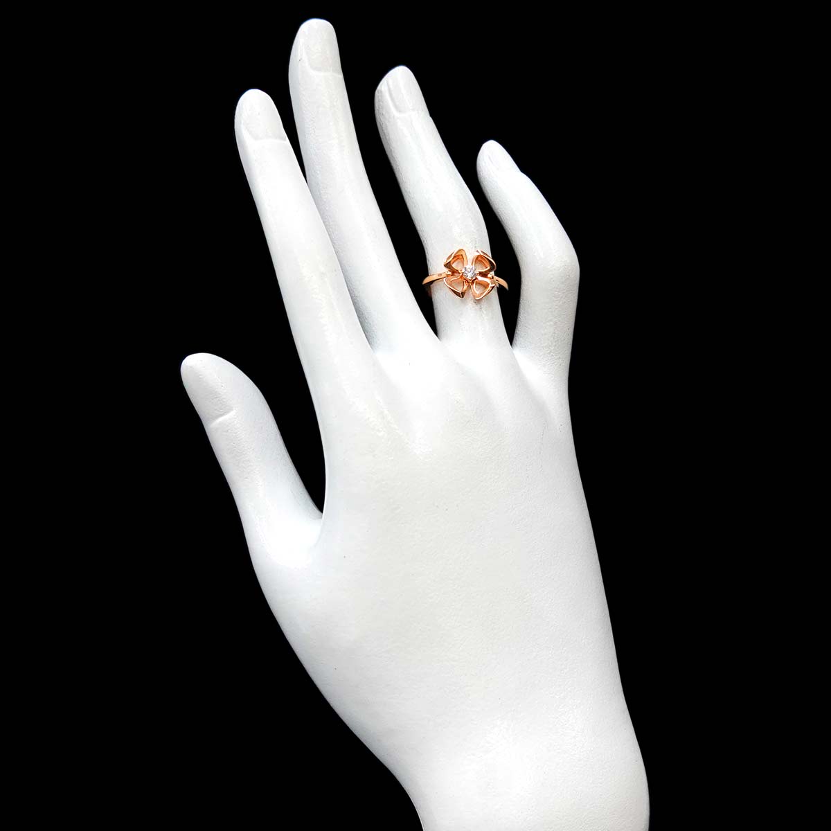 Fiorever Diamond Ring 18K PG 750 size51 5.5-5.75(US)