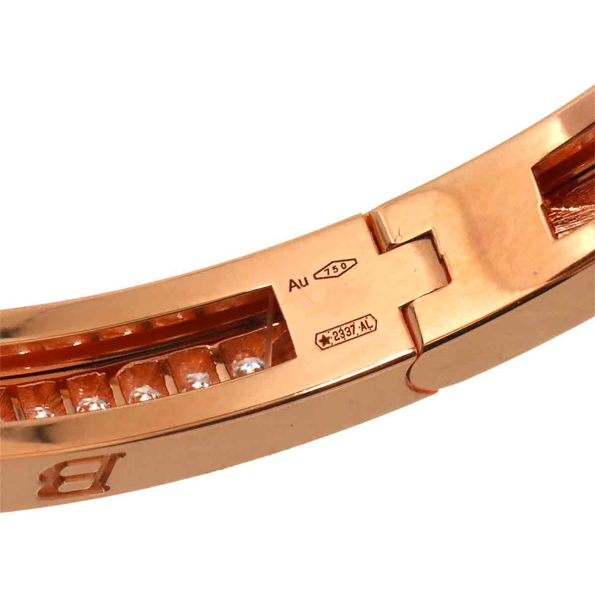 B-zero1 Classic Diamond Bangle Bracelet 18K PG 750 size M