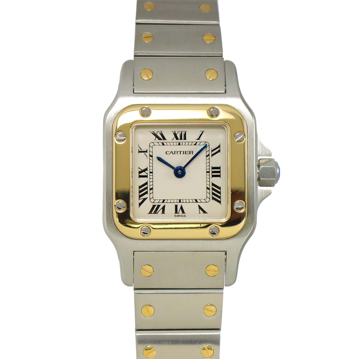 Santos Galbee W20012C4 750 YG Cream Dial Ladies Watch