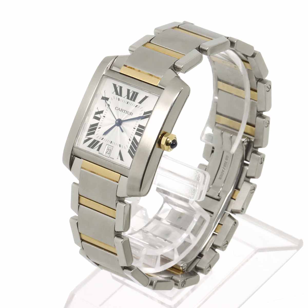 Tank Francaise LM W51005Q4 Automatic YG Silver Dial Mens