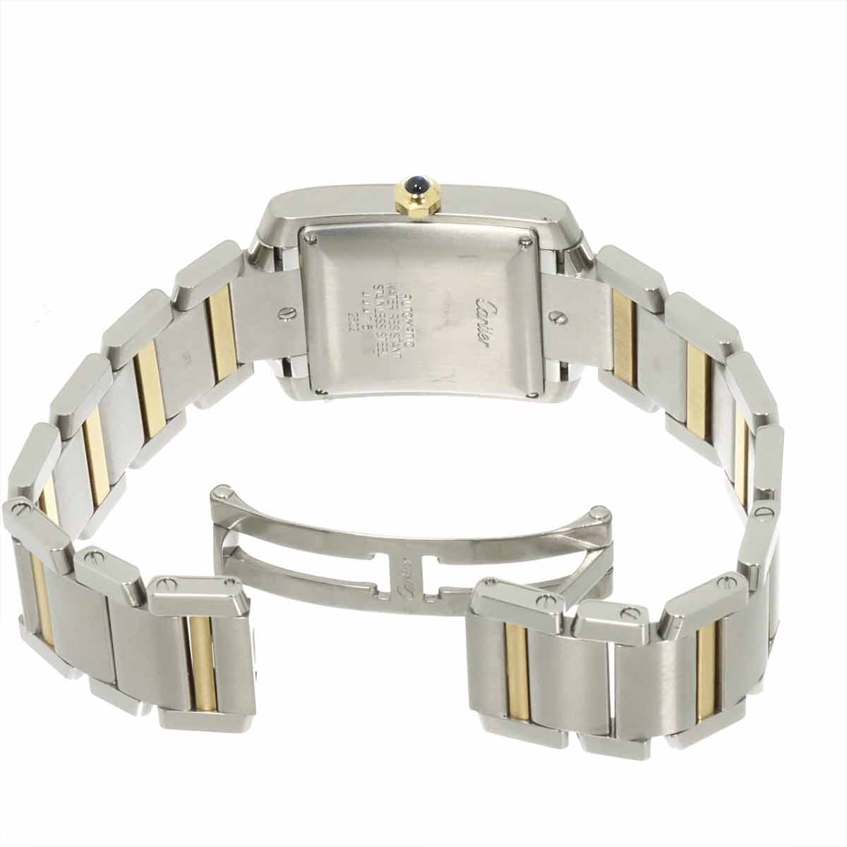 Tank Francaise LM W51005Q4 Automatic YG Silver Dial Mens