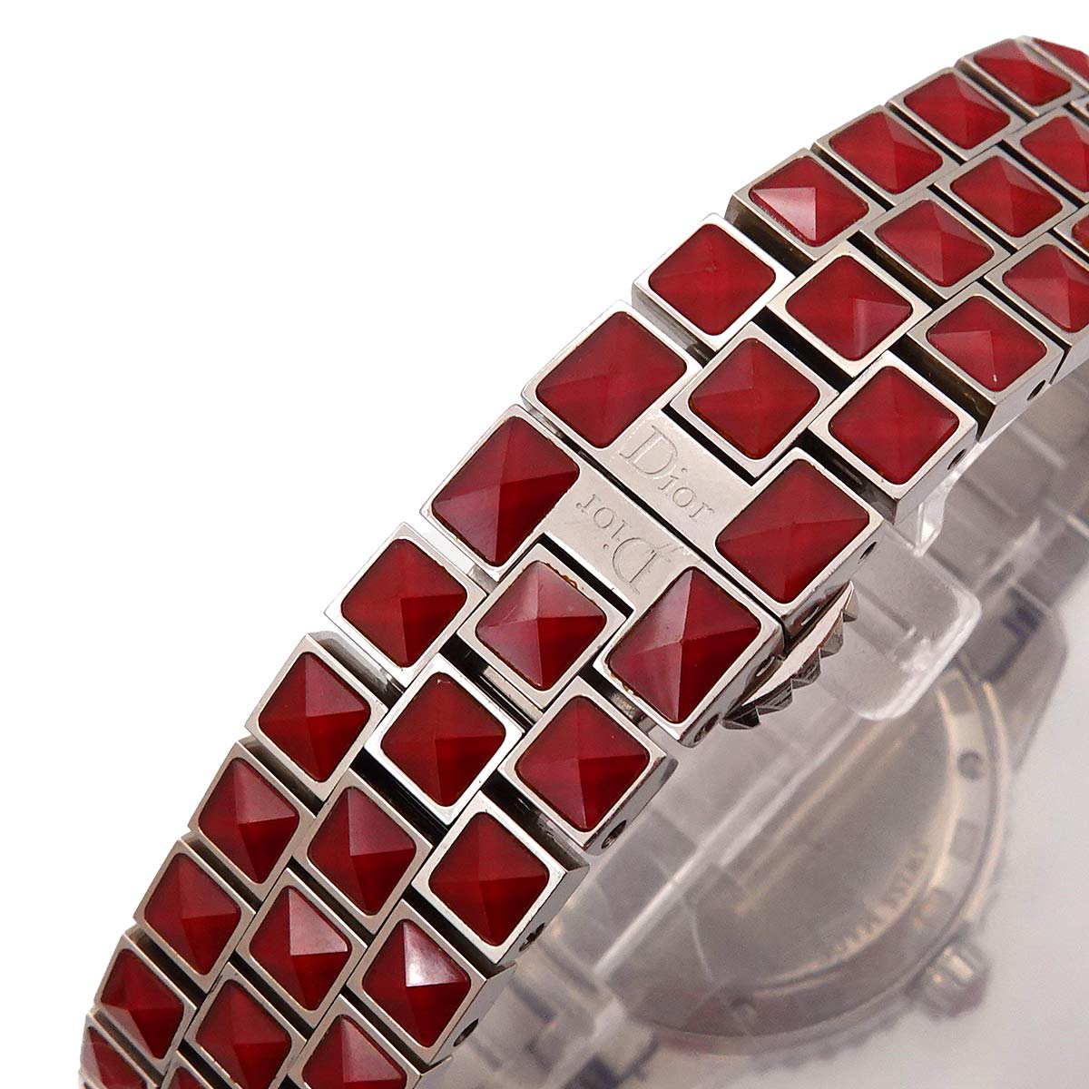 Crystal CD11311H Diamond Red Dial Ladies