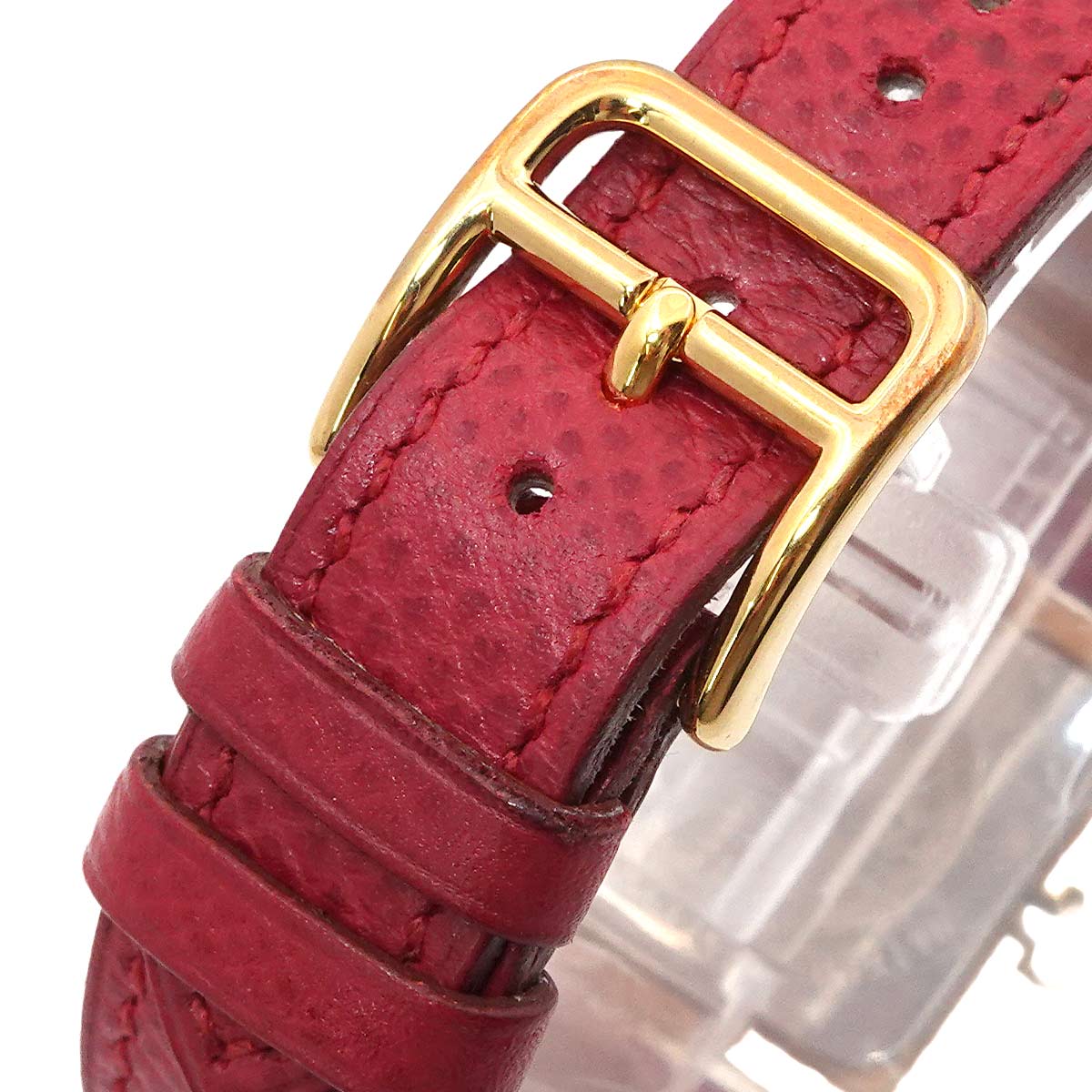 Medor Vintage pyramid Gold studs Quartz White Dial Ladies