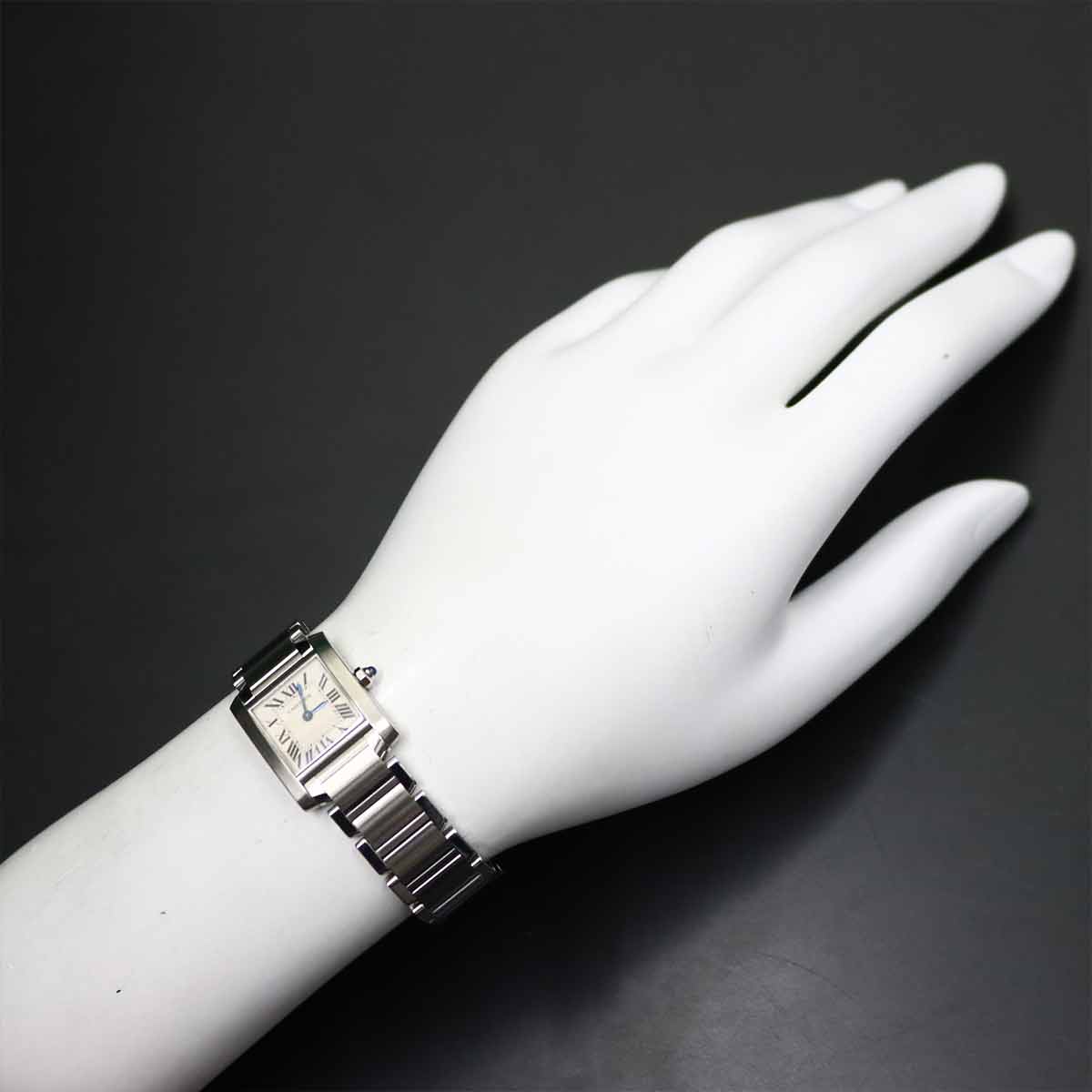 Tank Francaise SM W51008Q3 Quartz Cream Dial Ladies Watch