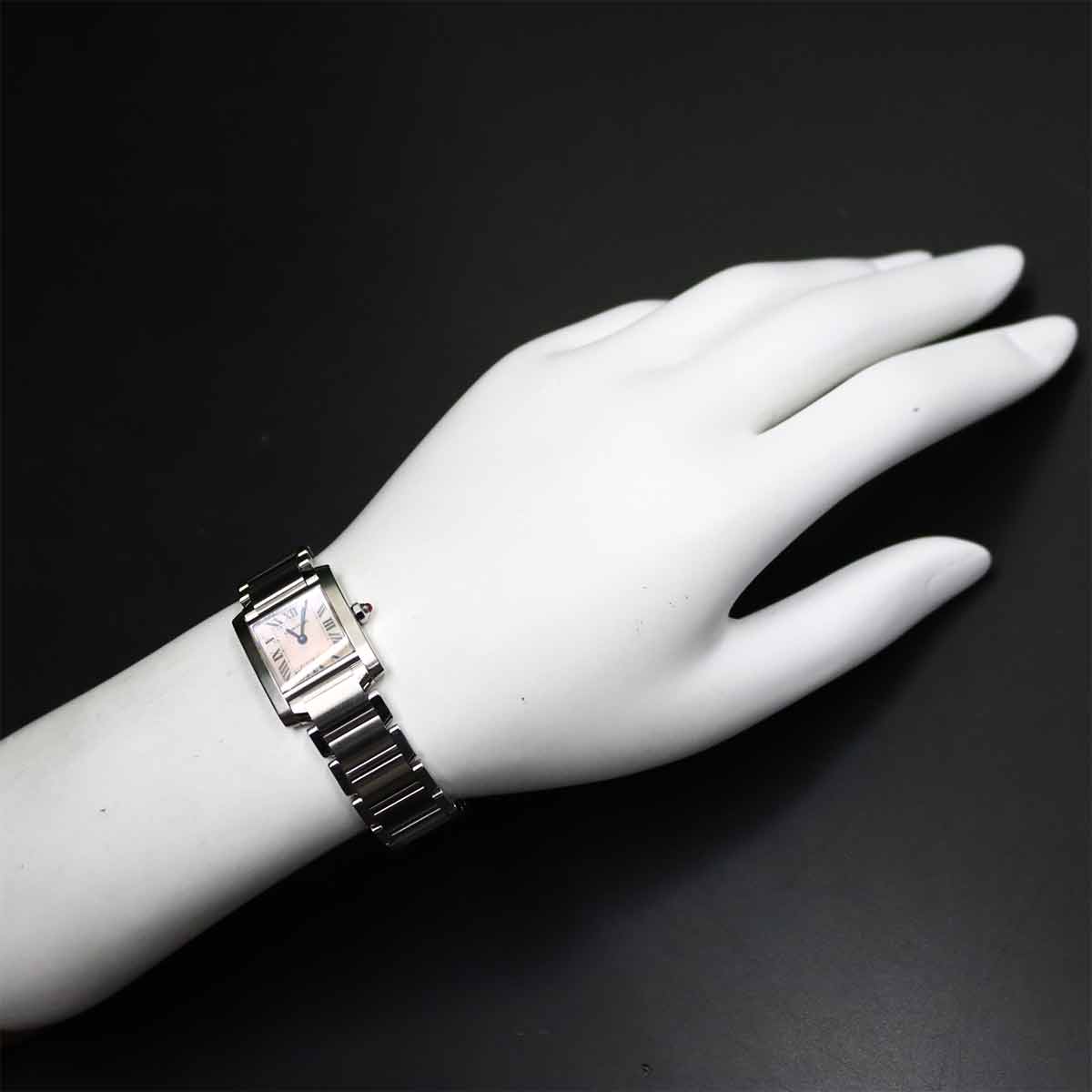 Tank Francaise SM W51028Q3 Quartz Pink Shell Dial Ladies