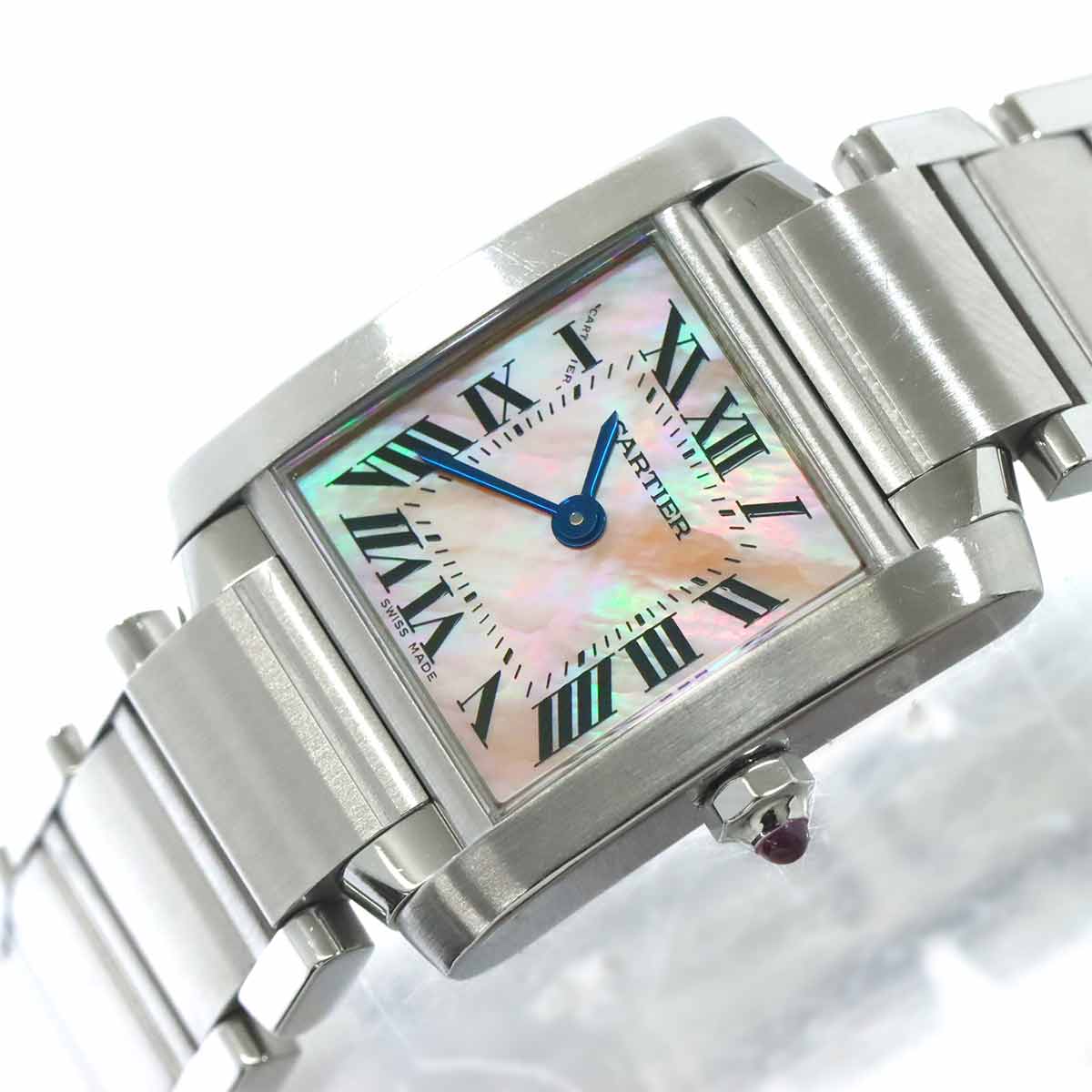 Tank Francaise SM W51028Q3 Quartz Pink Shell Dial Ladies