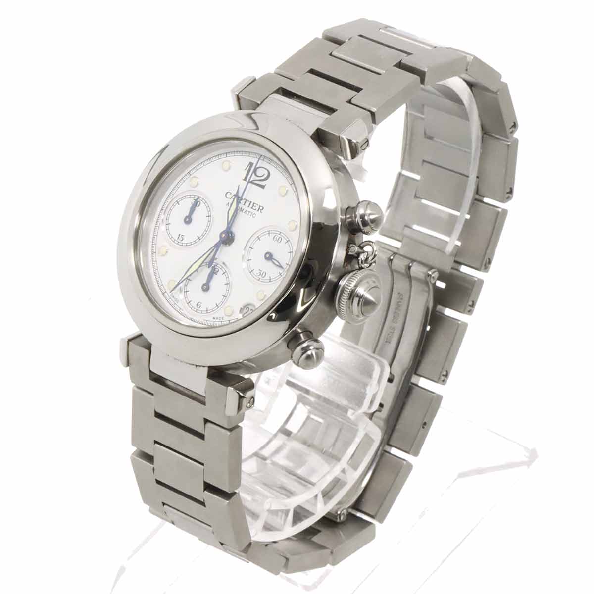 Pasha C Chronograph W31039M7 Automatic White Dial Boys Watch