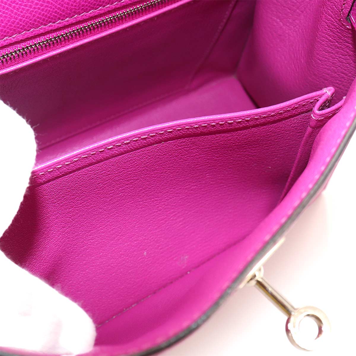 Kelly 25 2way Hand Shoulder Bag Veau Epsom Rose purpl