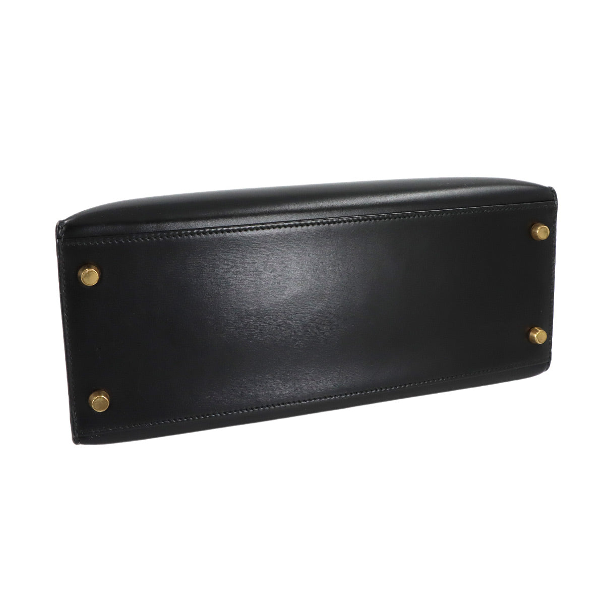 Kelly 28 Box carf Black 2way Hand Shoulder Bag Purse