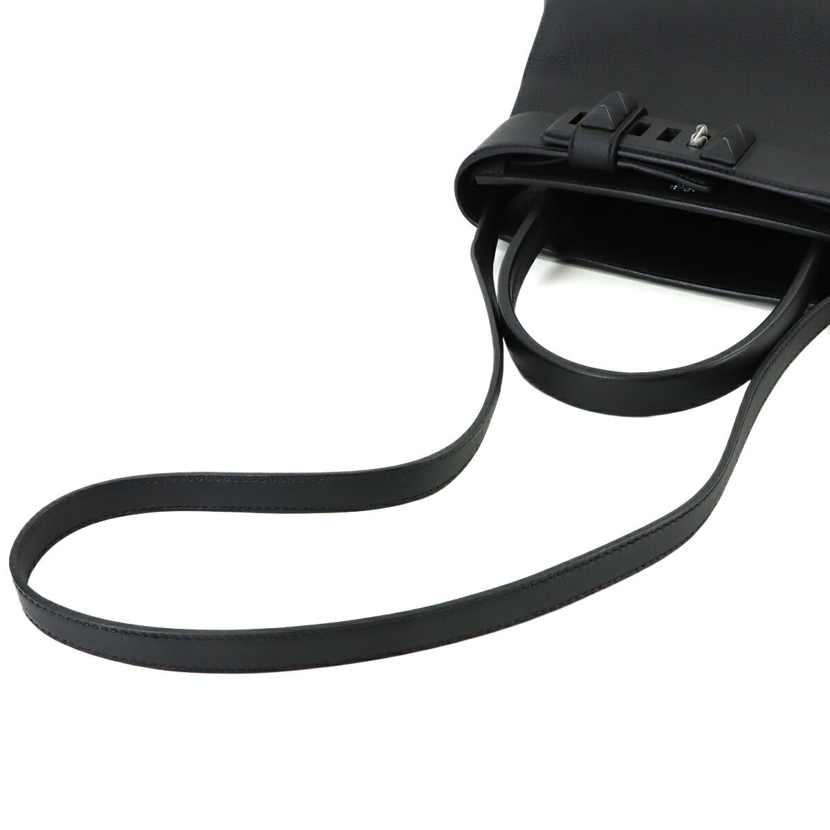 Meor 27 Togo Swift Black 2way Hand Shoulder Bag Purse