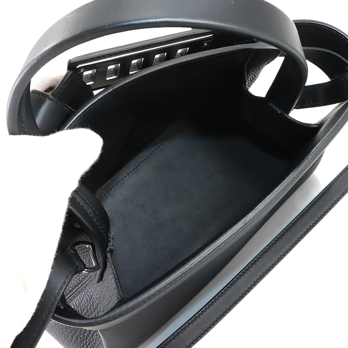 Meor 27 Togo Swift Black 2way Hand Shoulder Bag Purse