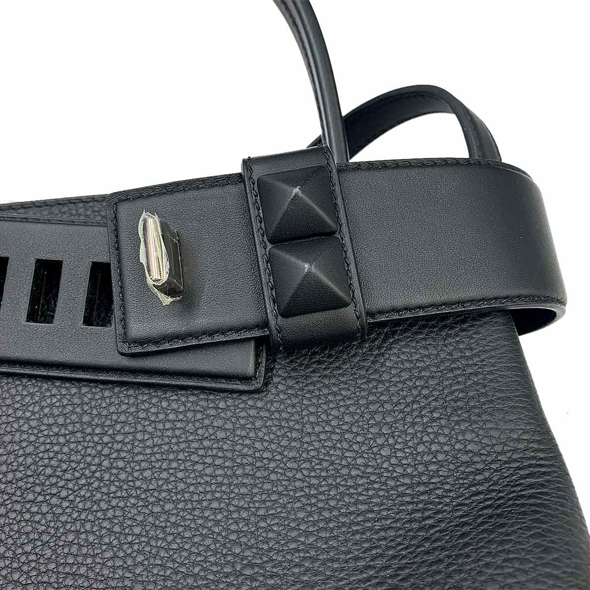 Meor 27 Togo Swift Black 2way Hand Shoulder Bag Purse
