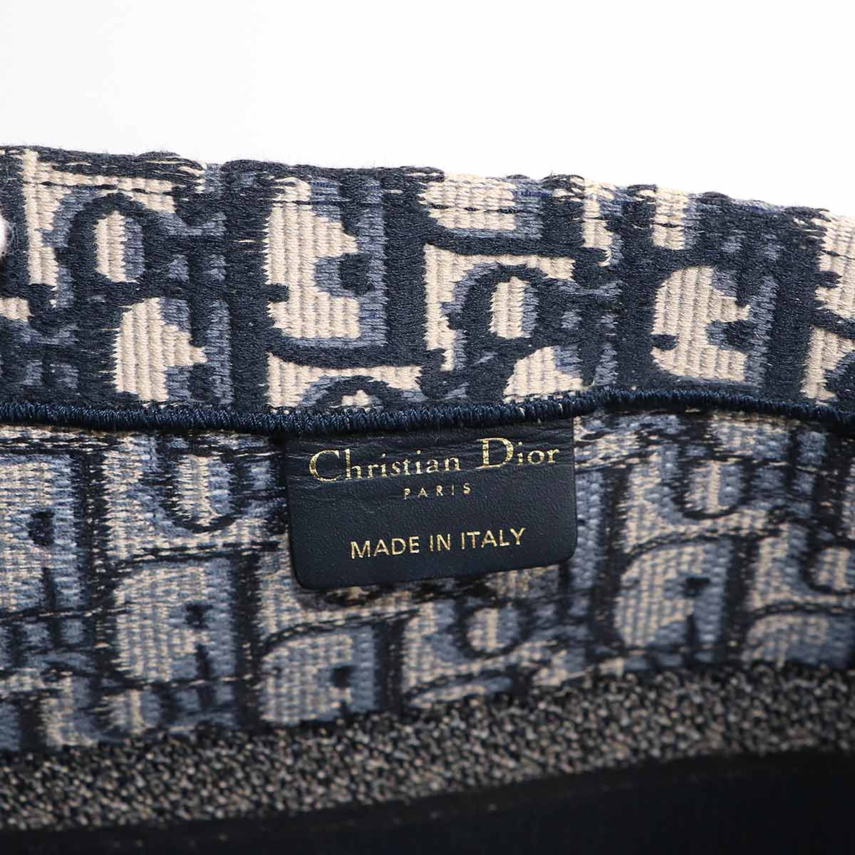 Oblique Book Tote Medium Bag Canvas Navy M1296ZRIW