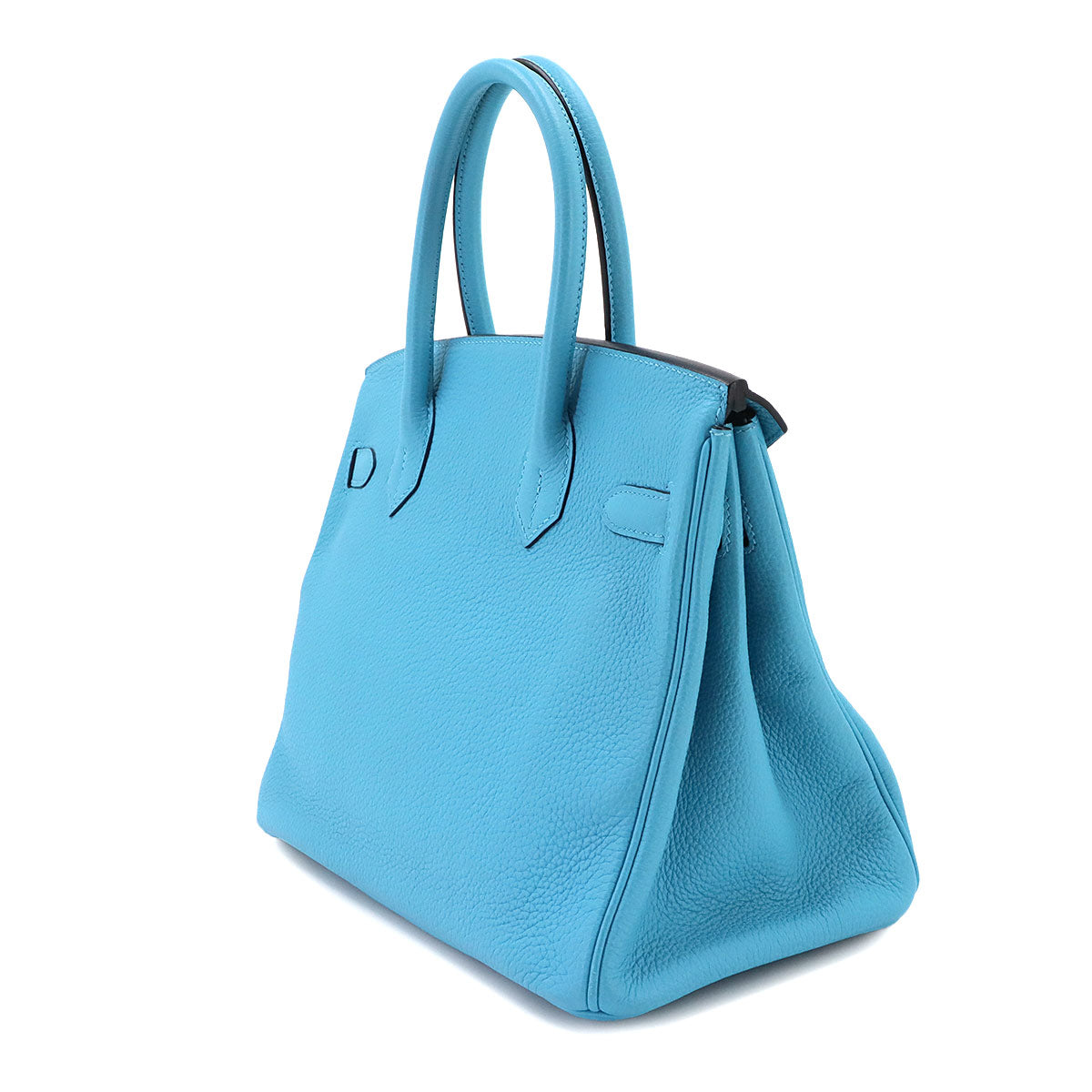 Birkin 30 Togo leather Bleu du nord Hand Bag Purse