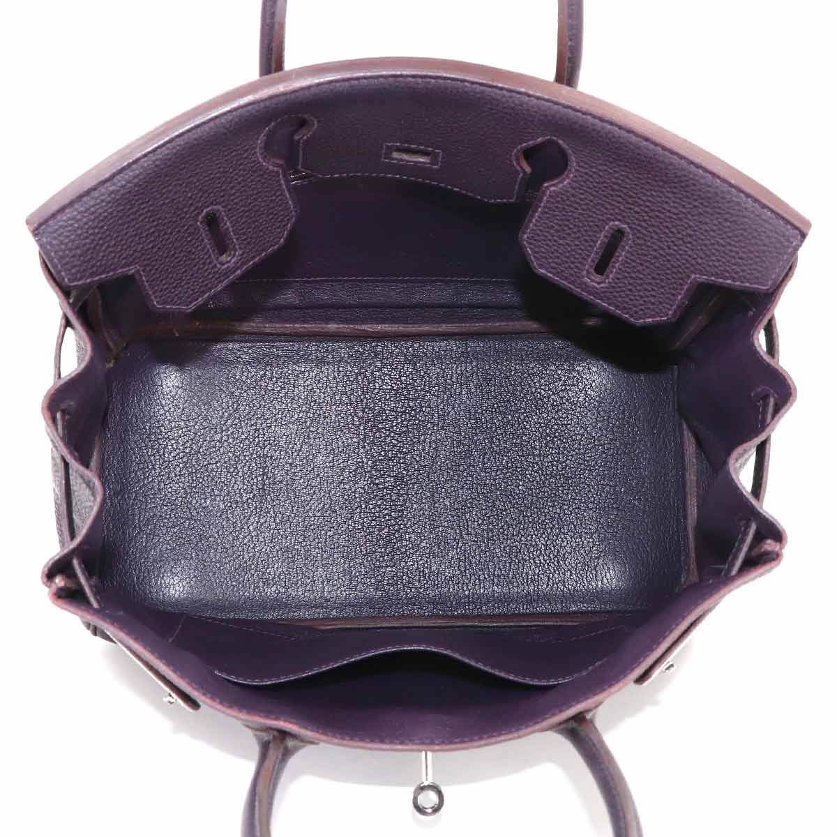 Birkin 30 Veau Togo Raisin Hand Bag Purple Purse