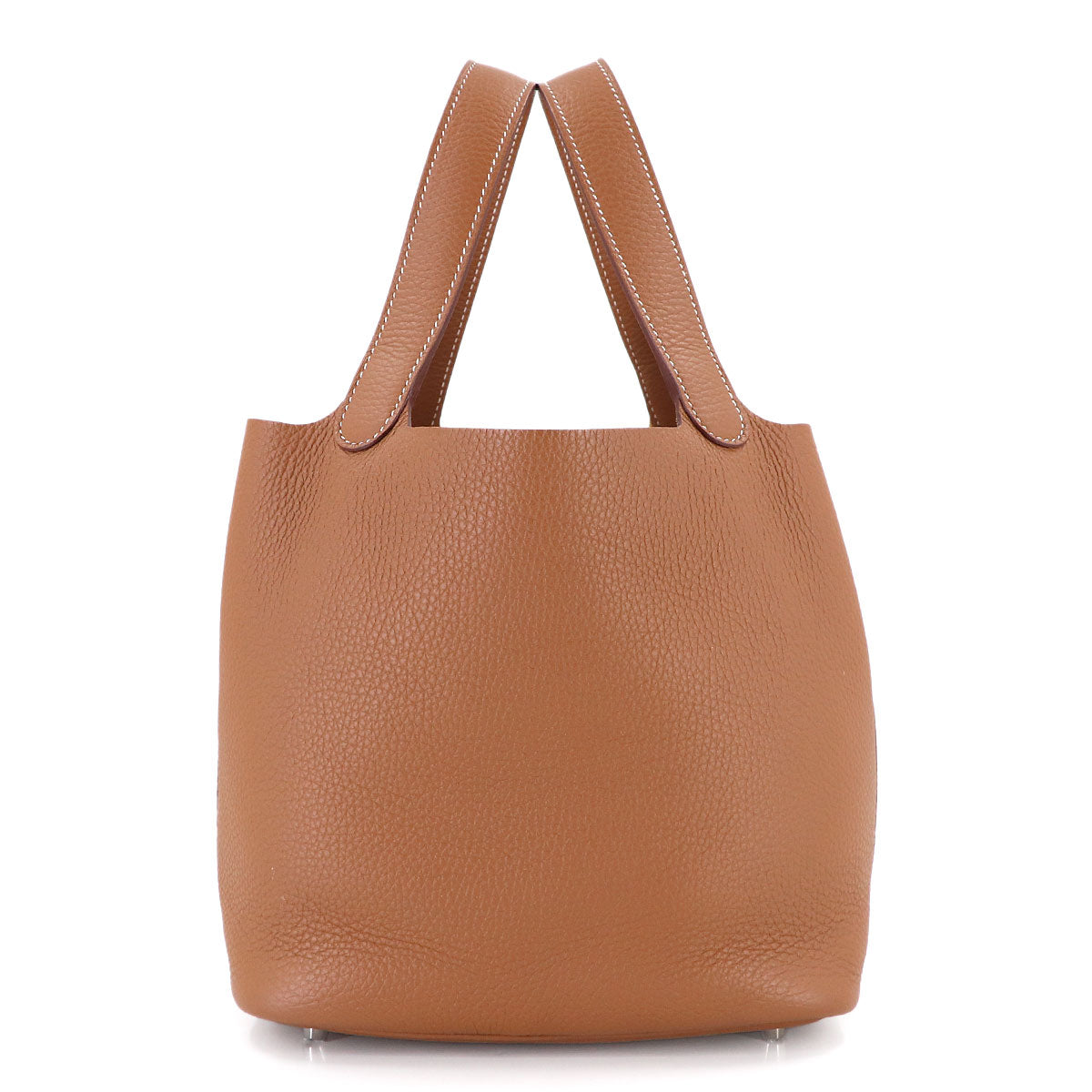 Picotin Lock MM Hand Bag Taurillon Clemence Gold Purse