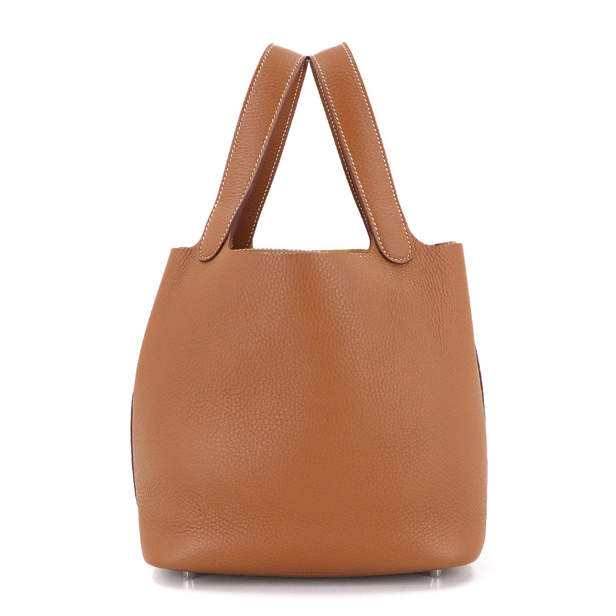 Picotin Lock MM Hand Bag Taurillon Clemence Gold Purse