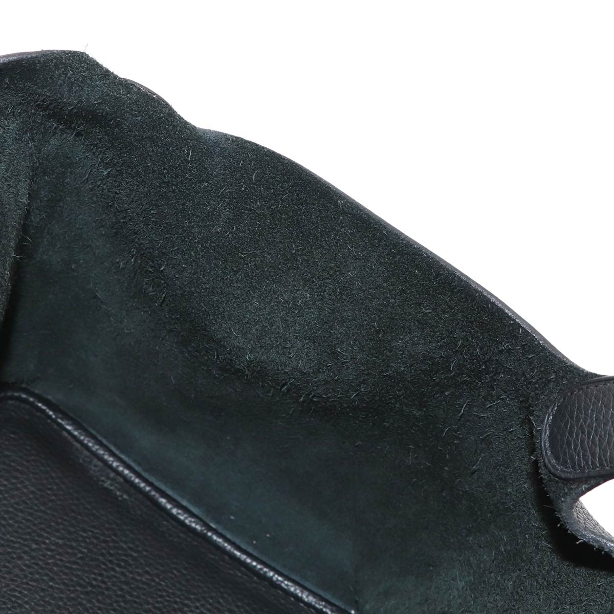 Picotin Lock MM Hand Bag Taurillon Clemence Black Purse