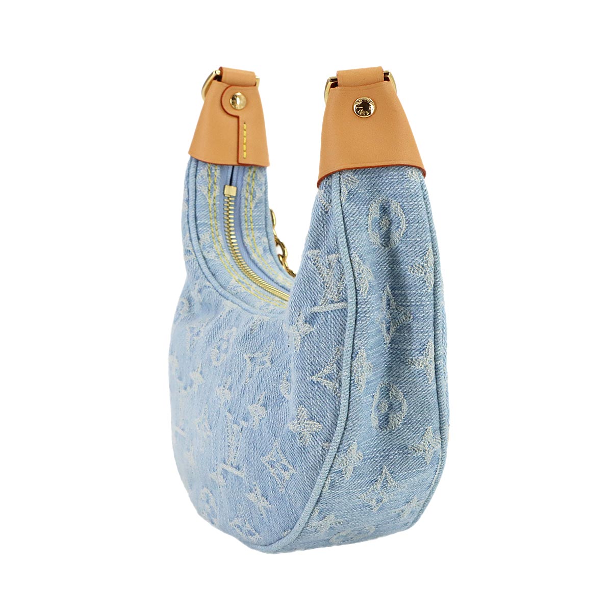 Monogram Denim Loop Hand Shoulder Bag Sky Blue M24846