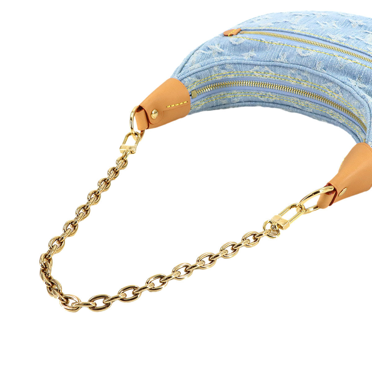 Monogram Denim Loop Hand Shoulder Bag Sky Blue M24846
