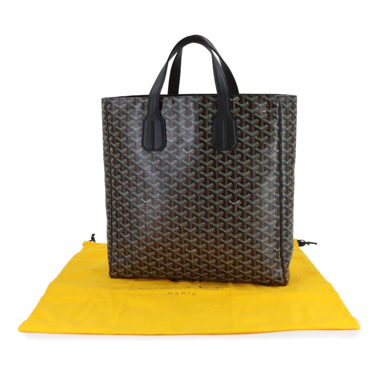 Voltaire Tote Bag PVC Leather Black Purse