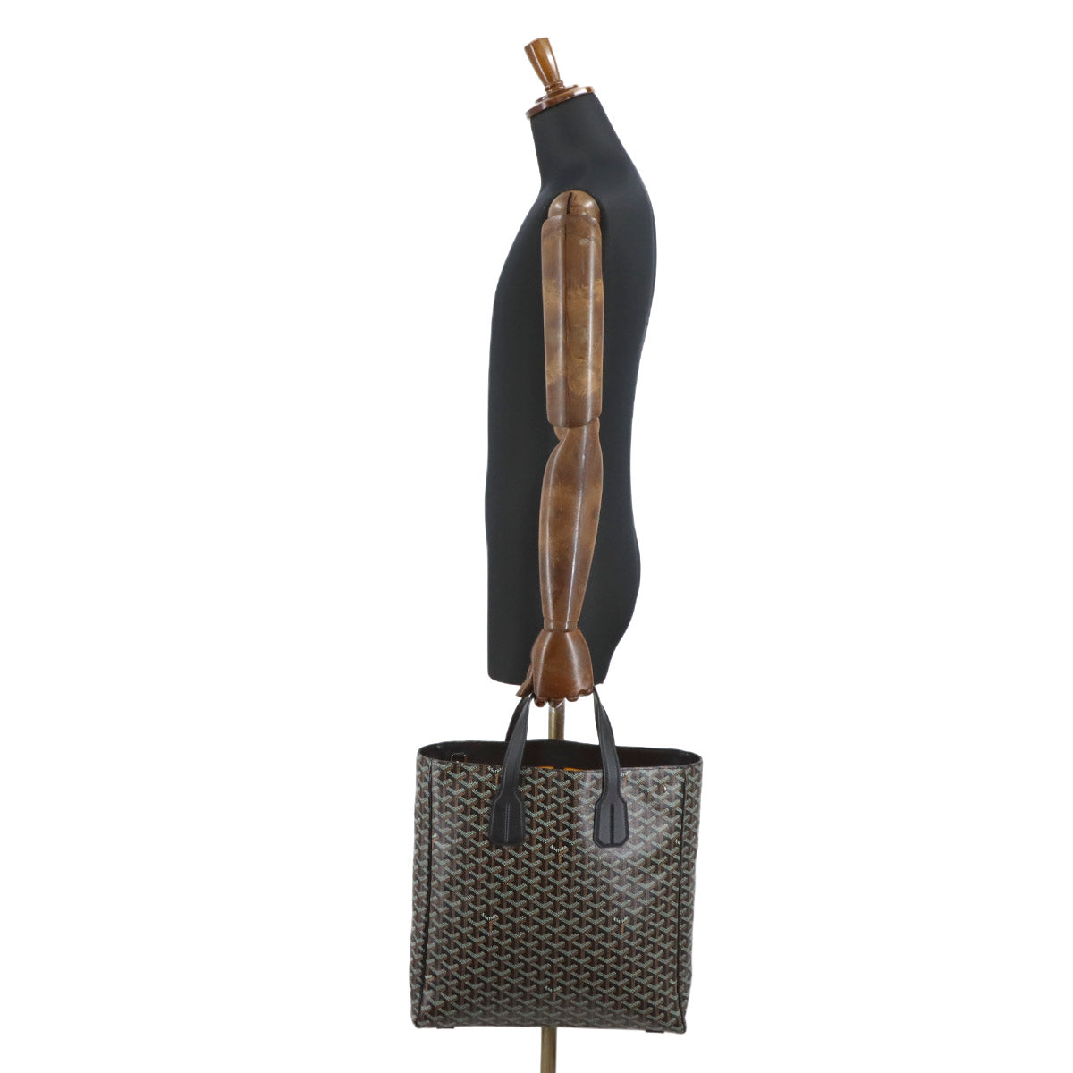 Voltaire Tote Bag PVC Leather Black Purse