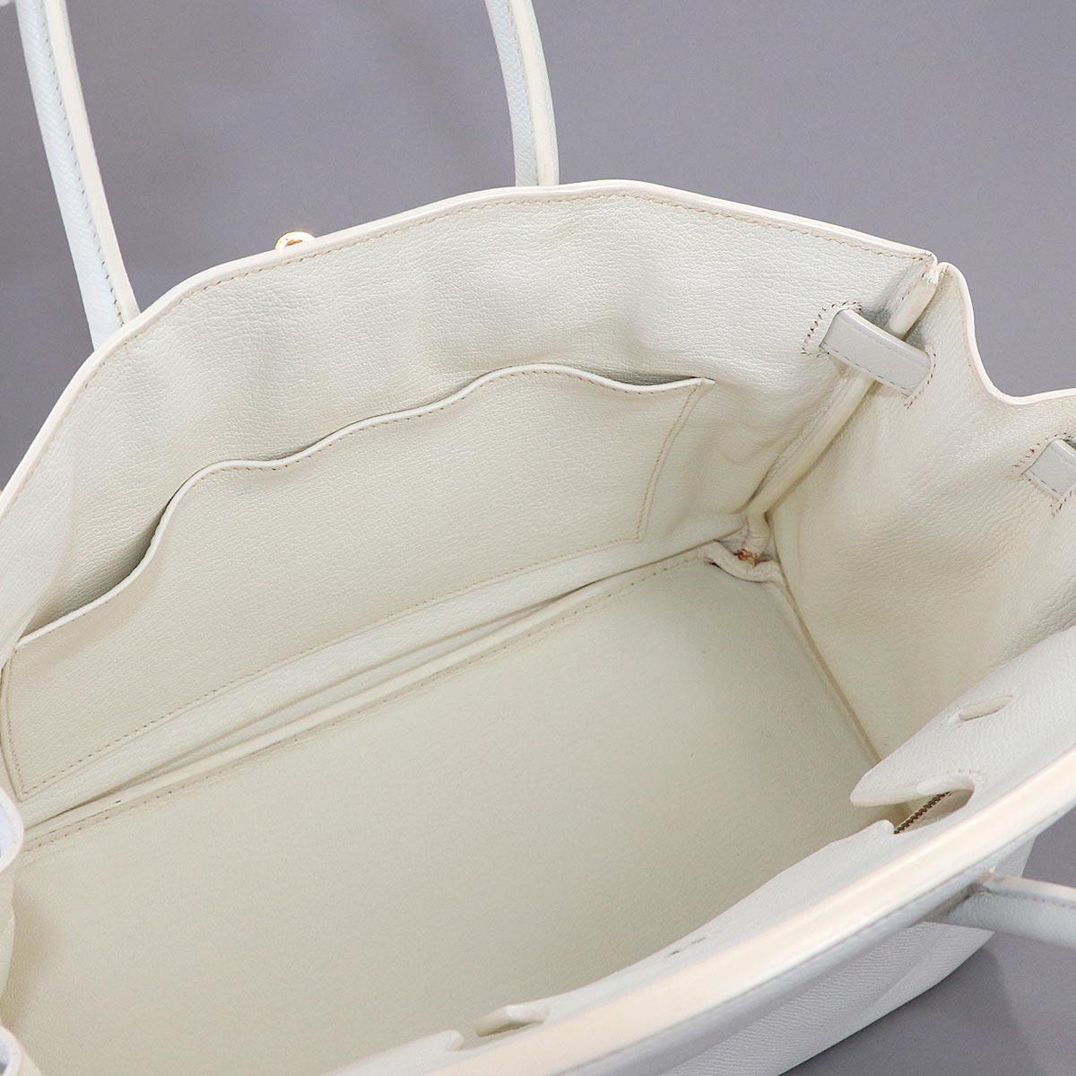 Birkin 30 Veau Epsom White Hand Bag Purse