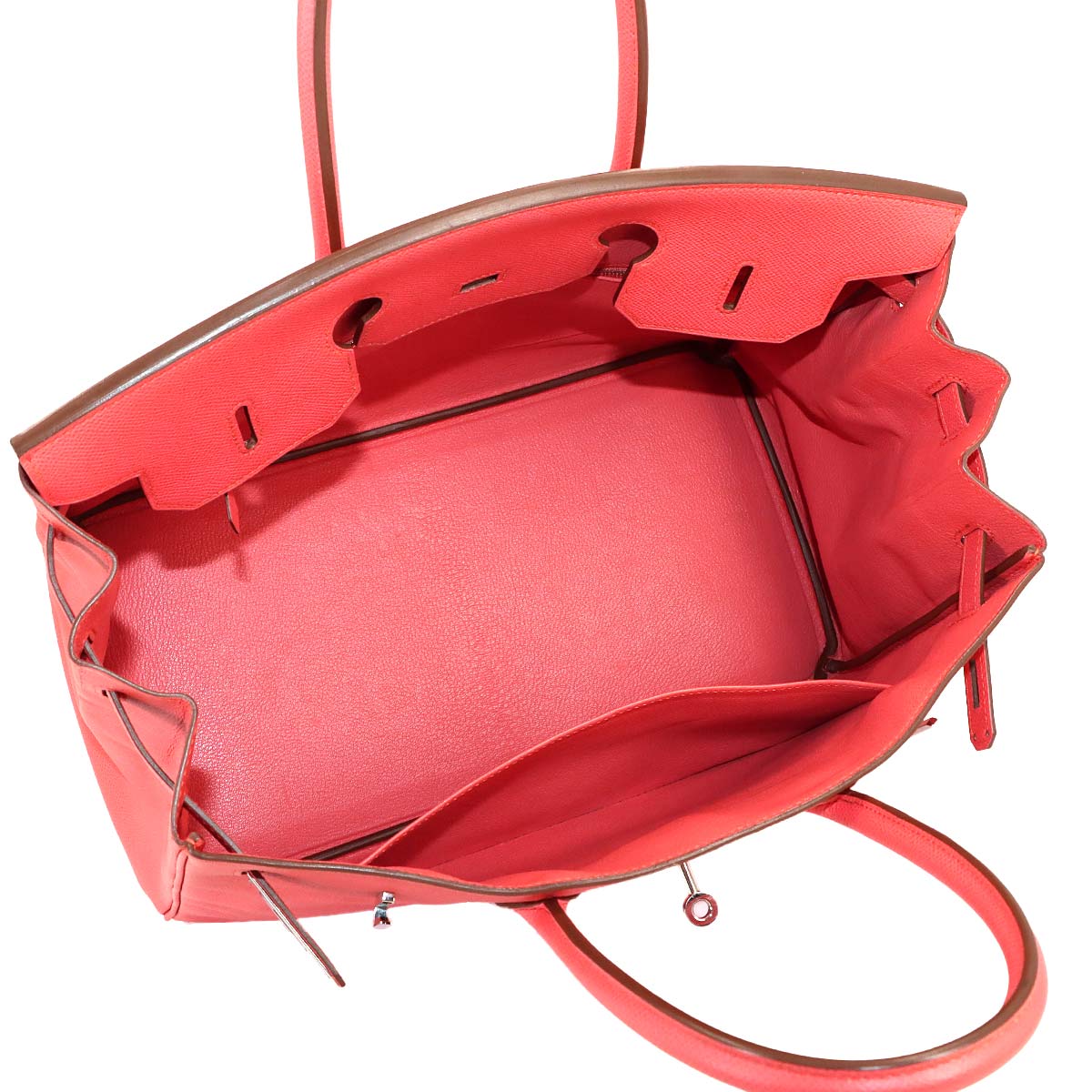 Birkin 35 Veau Epsom Flamingo Hand Bag Purse Pink