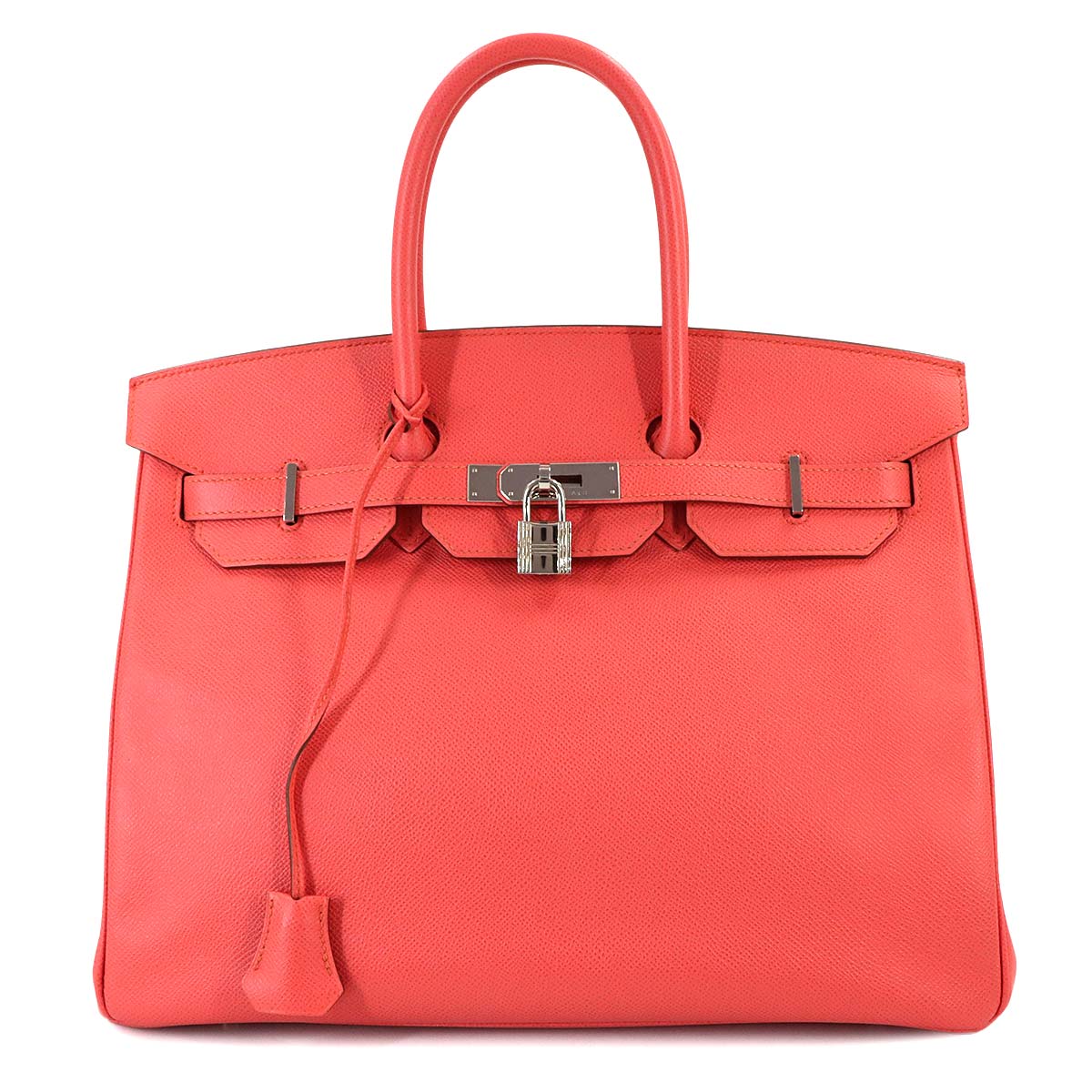 Birkin 35 Veau Epsom Flamingo Hand Bag Purse Pink