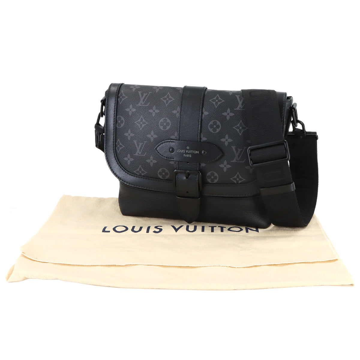 Monogram Eclipse Saumur Messenger Shoulder Bag M45911