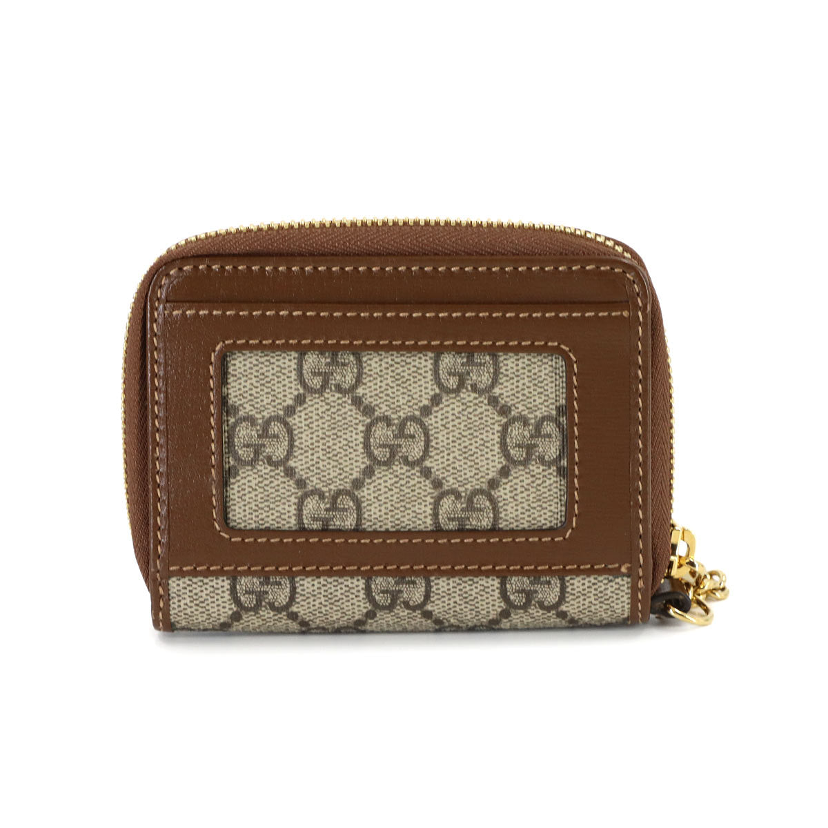 Interlocking G Zip Wallet GG Supreme Canvas Leather 700691