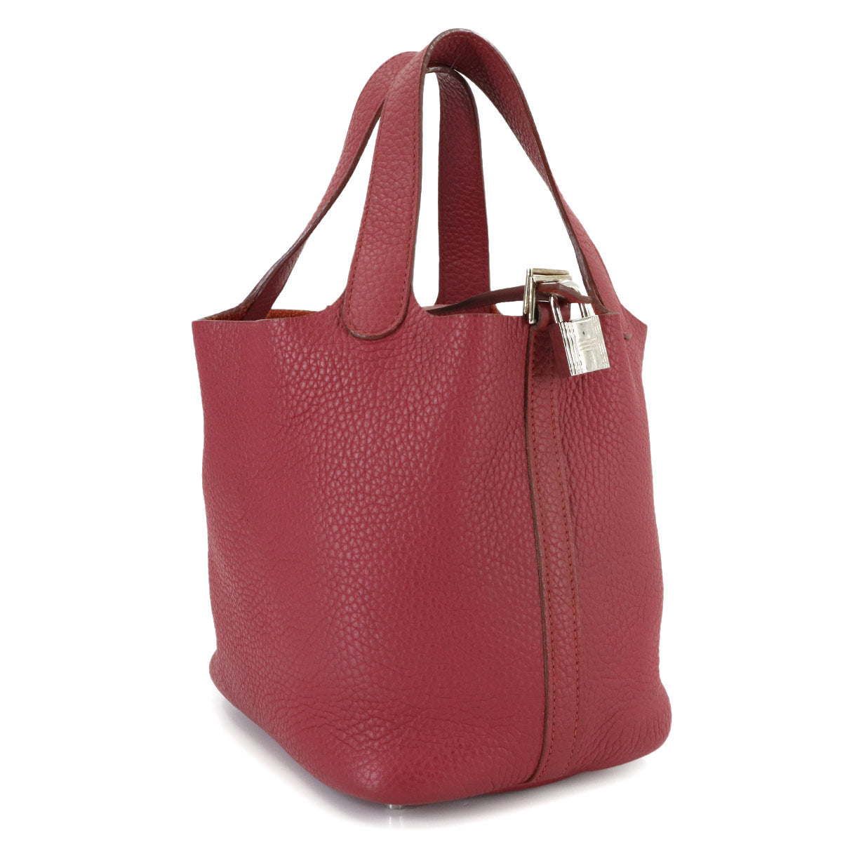 Picotin Lock PM Hand Bag Taurillon Clemence Bois de Rose
