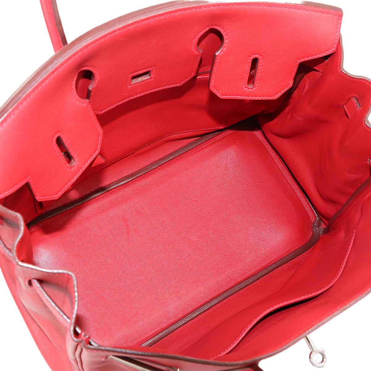 Birkin 30 Veau Swift Vermillon Hand Bag Purse