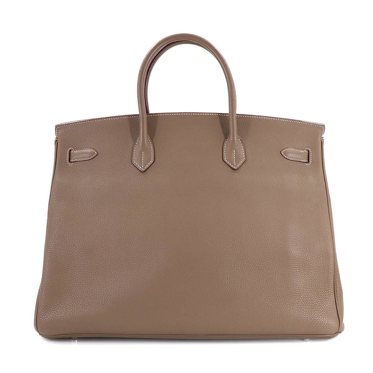 Birkin 40 Togo Etoupe Hand Bag Beige Leather Purse
