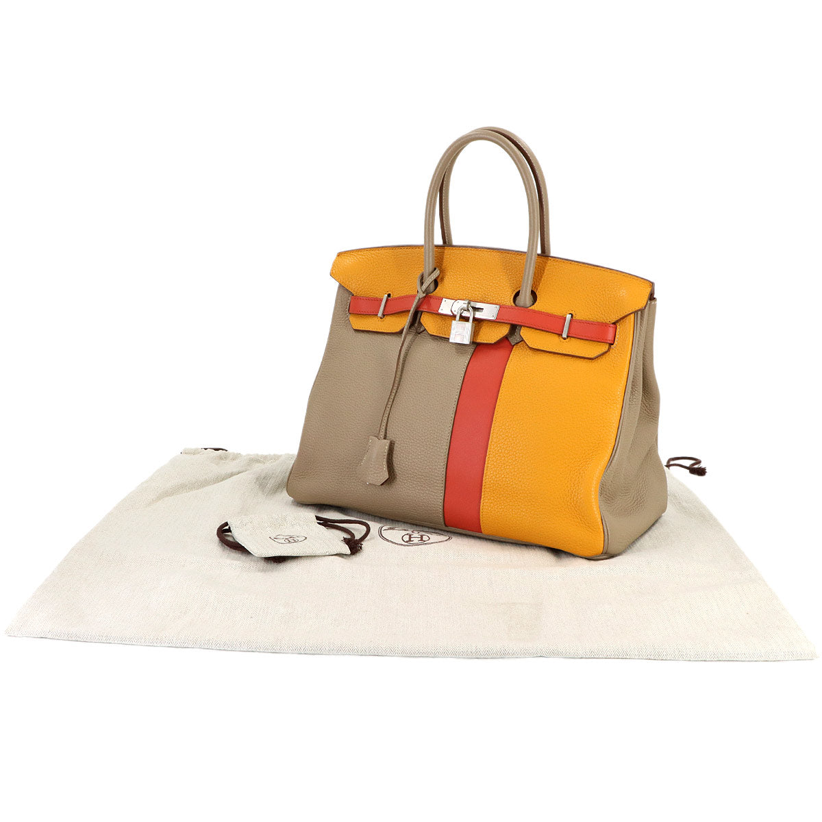 Birkin 35 Casaque Taurillon Clemence Veau Swift Gris Tourterelle