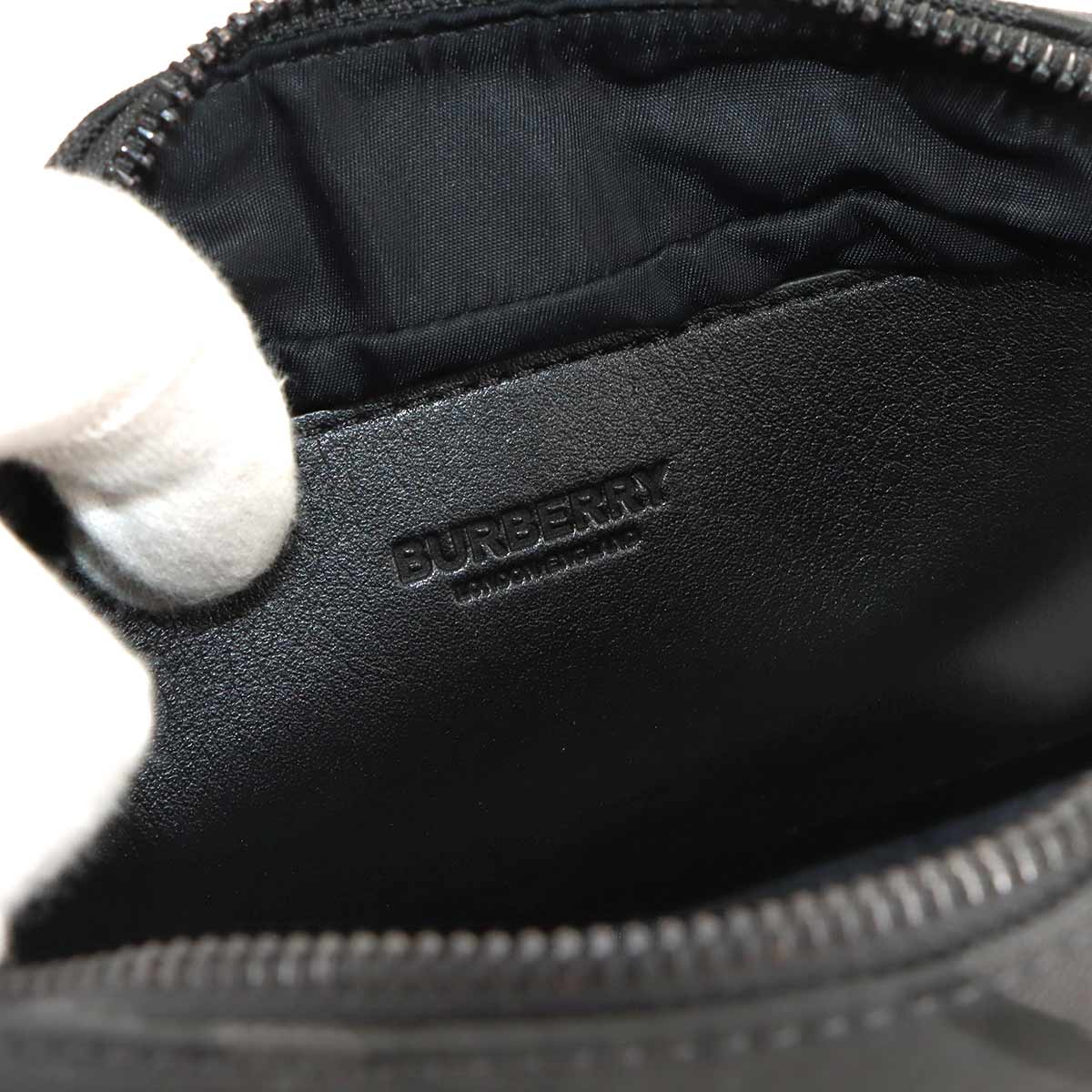 TB Monogram Paddy Shoulder Bag Canvas Black Gray 8029989
