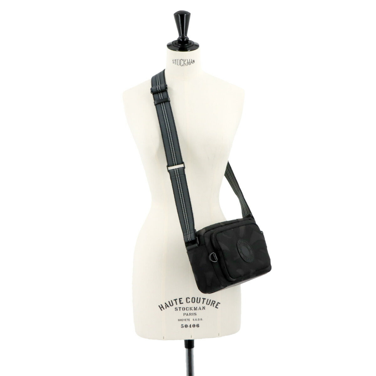 TB Monogram Paddy Shoulder Bag Canvas Black Gray 8029989