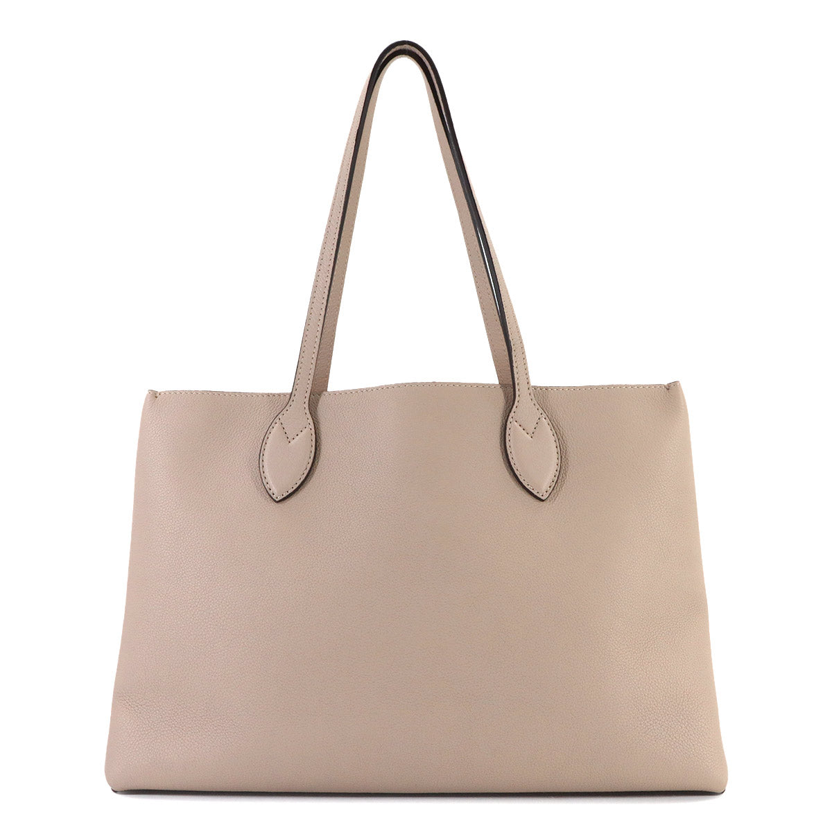 Lockme Shopper Tote Bag Leather Greige M57346 Purse