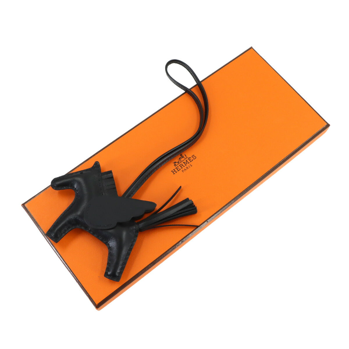 Rodeo Pegasus PM Bag Charm Agneau Milo Veau Swift So Black