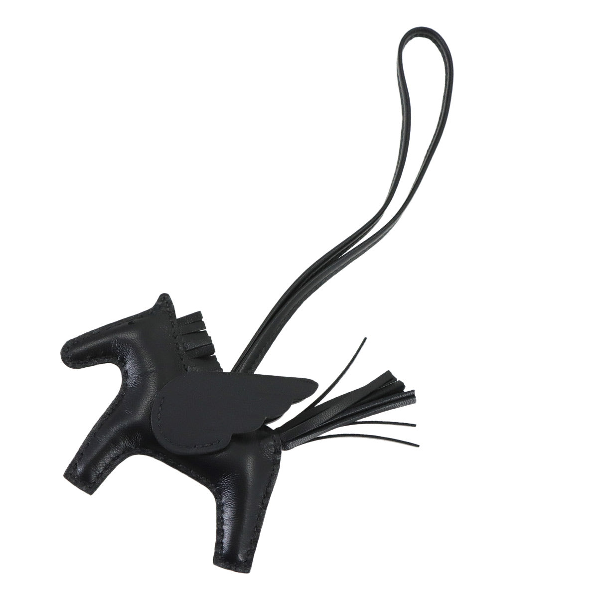 Rodeo Pegasus PM Bag Charm Agneau Milo Veau Swift So Black