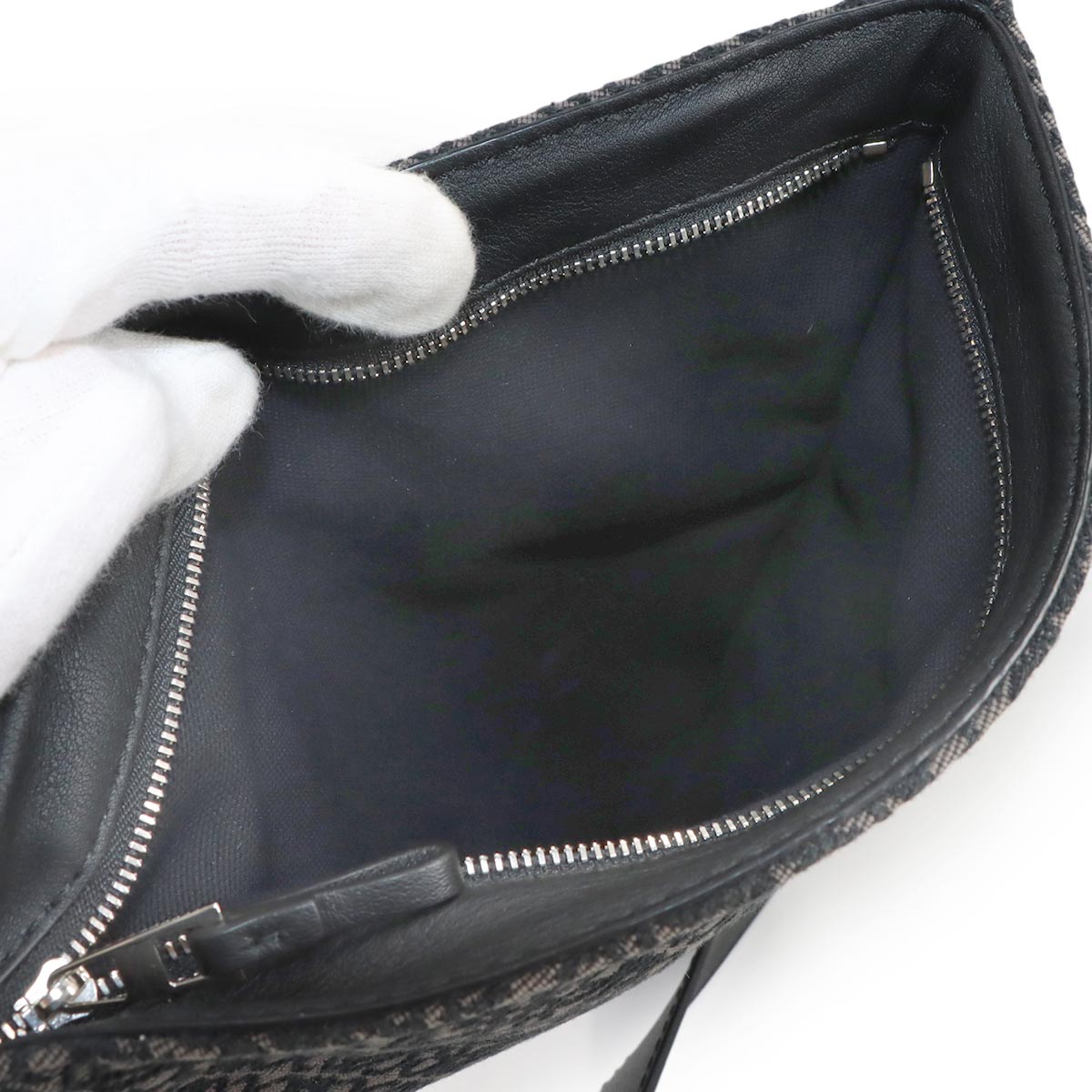 Anton Sling Bag Crossbody Bag Canvas Leather Black Purse