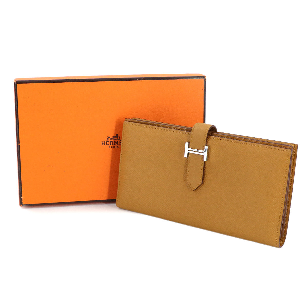 Bearn Souffle Long Wallet Veau Epsom Sesami Purse